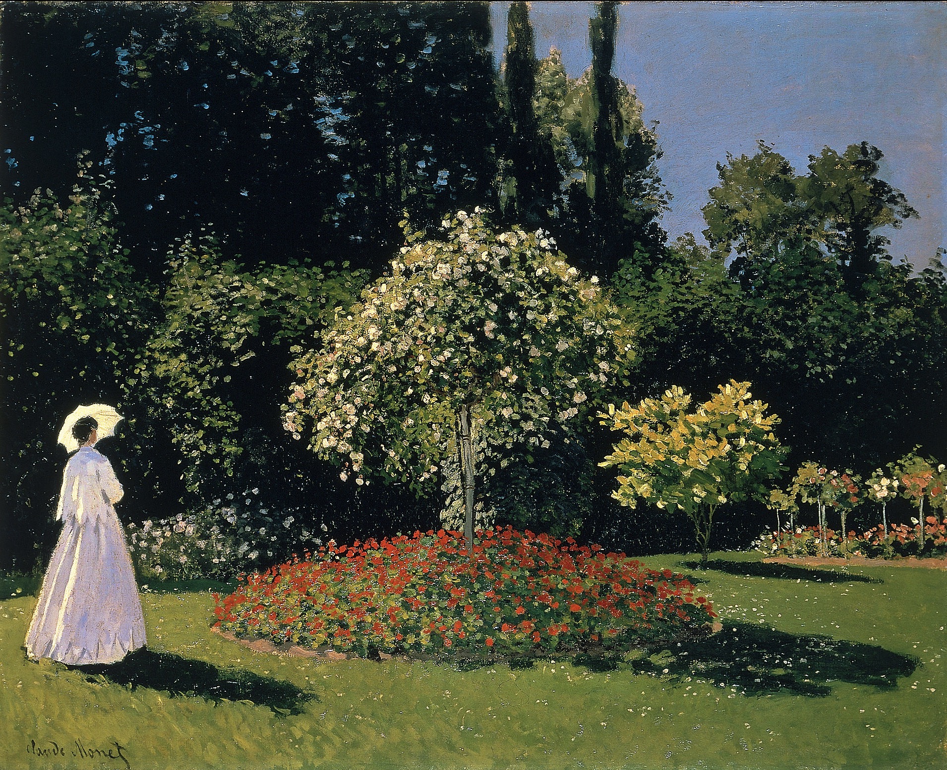 Woman in the Garden by Claude Monet, 1867, Hermitage, St. Petersburg