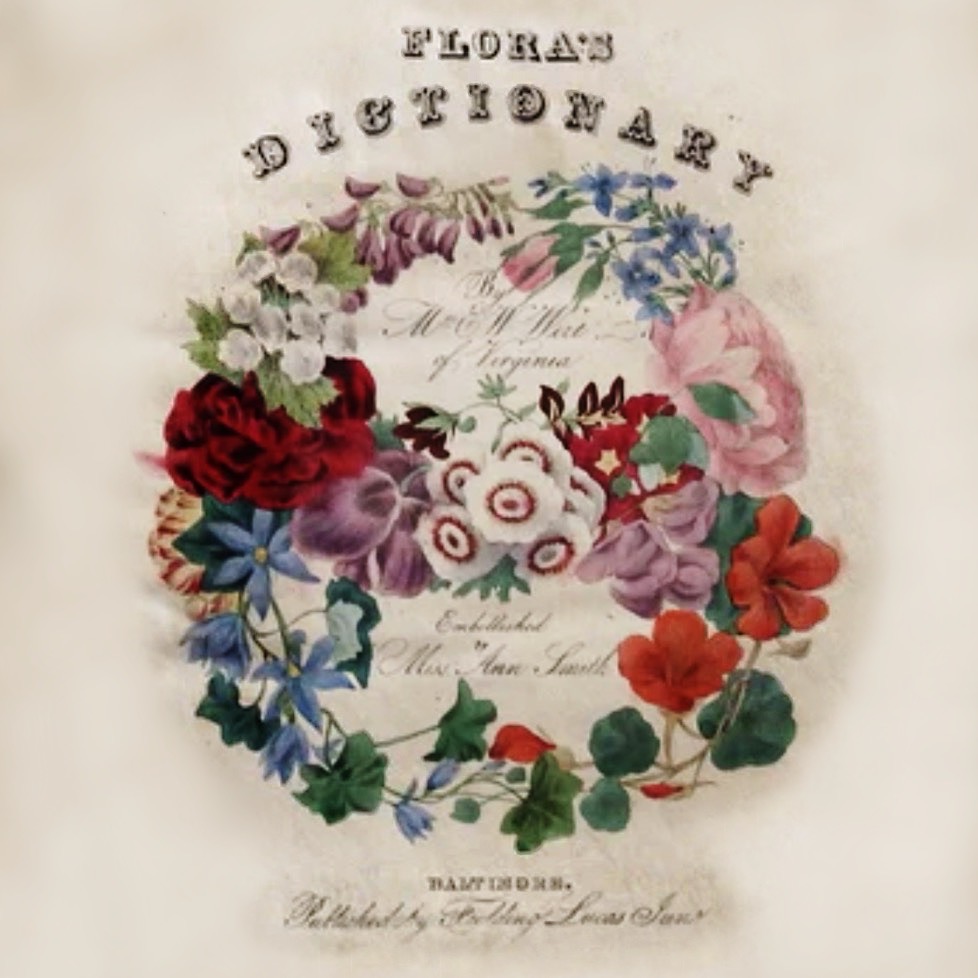 Front Page of Flora's Dictionary by Elizabeth Wirt
