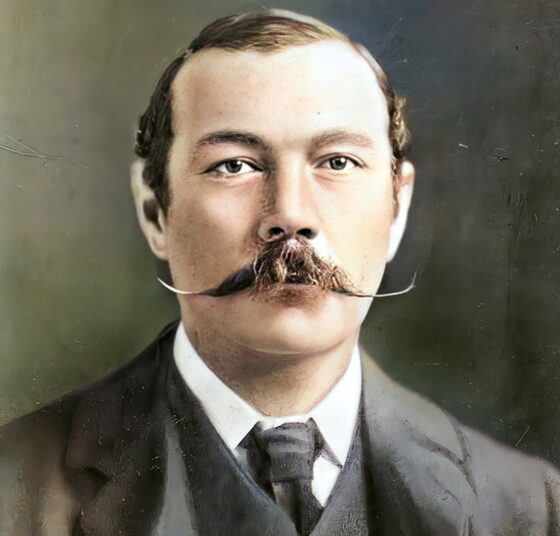 Arthur Conan Doyle - Colorized Headshot BEF 1904