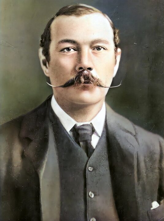 Arthur Conan Doyle - Colorized Portrait BEF 1904