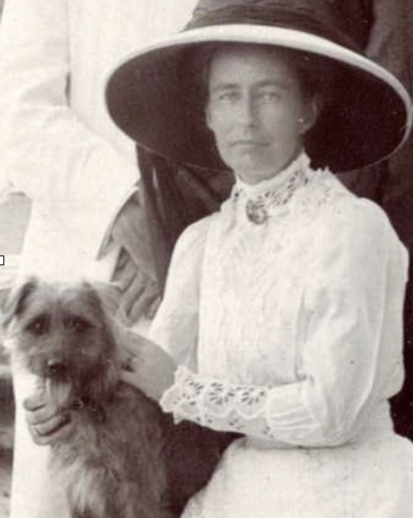 Charlotte Wheeler-Cuffe with dog