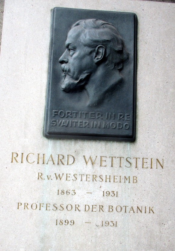 Richard Wettstein plaque