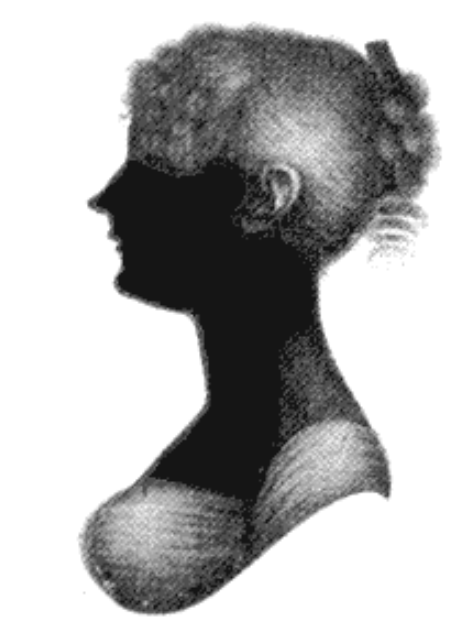 Silhouette of Cassandra Austen